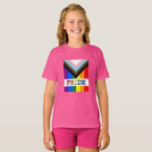 LGBTQ & Stolz - Kinder unter der Flagge "Regenboge T-Shirt (Vorne ganz)