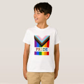 LGBTQ & Stolz - Kinder unter der Flagge "Regenboge T-Shirt (Vorne ganz)