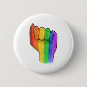 LGBTQ+ Stolz-Knopf-Button Button (Vorderseite)
