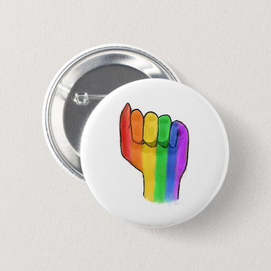 LGBTQ+ Stolz-Knopf-Button Button (Vorne & Hinten)