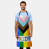 LGBTQ & Stolz - Koch für die Rainbow Progress-Flag Schürze (Getragen)