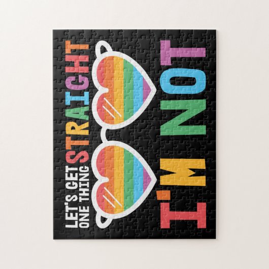 LGBTQ Stolz Lassen Sie uns eine Sache direkt bekom Puzzle (Vertikal)