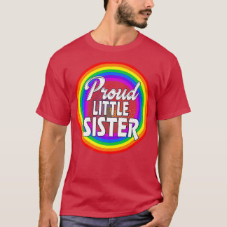 Lgbtq Stolz Little Sister Gay Pride Lgbt Ally Rain T-Shirt