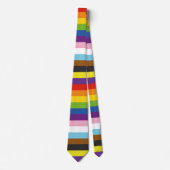 LGBTQ+-Stolz mit progressiven Streifen Krawatte (Vorderseite)