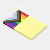 LGBTQ+-Stolz - Nachhinweise Post-it Klebezettel (angewinkelt)