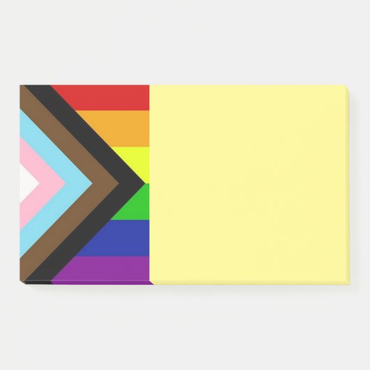 LGBTQ+-Stolz - Nachhinweise Post-it Klebezettel (Vorderseite)