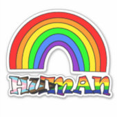 LGBTQ+-Stolz oder Regenbogenaufkleber Aufkleber (Vorderseite)