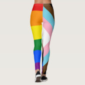 LGBTQ & Stolz - Regenbogen-Fortschrittsflagge Leggings (Rückseite)