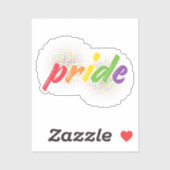 LGBTQ - Stolz - Regenbogenfarben Aufkleber (Blatt)
