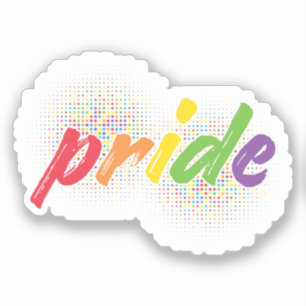 LGBTQ - Stolz - Regenbogenfarben Aufkleber