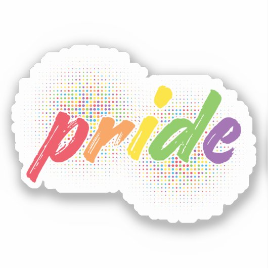 LGBTQ - Stolz - Regenbogenfarben Aufkleber (Vorderseite)