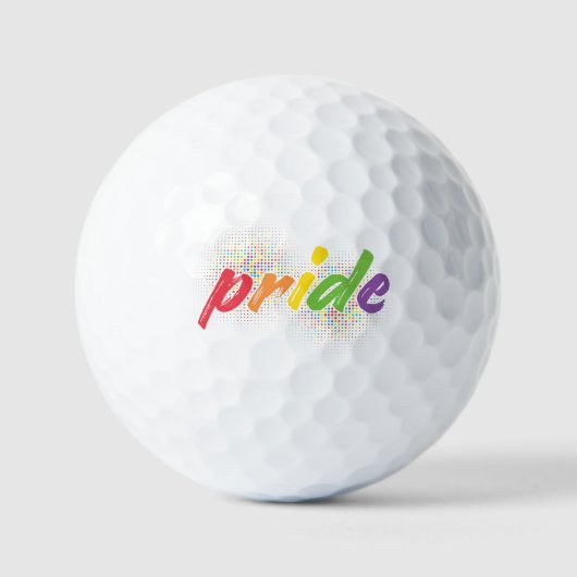 LGBTQ - Stolz - Regenbogenfarben Golfball (Vorderseite)
