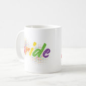 LGBTQ - Stolz - Regenbogenfarben Kaffeetasse (Vorderseite Links)