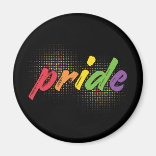 LGBTQ - Stolz - Regenbogenfarben Magnet