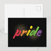 LGBTQ - Stolz - Regenbogenfarben Postkarte (Vorne/Hinten)