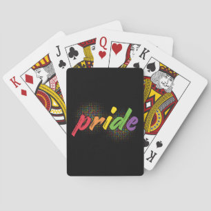 LGBTQ - Stolz - Regenbogenfarben Spielkarten