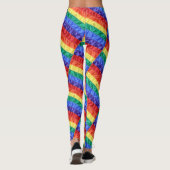 LGBTQ Stolz Regenbogenflagge Regenbogenstreifen Mu Leggings (Rückseite)