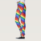LGBTQ Stolz Regenbogenflagge Regenbogenstreifen Mu Leggings (Links)