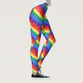 LGBTQ Stolz Regenbogenflagge Regenbogenstreifen Mu Leggings (Rechts)
