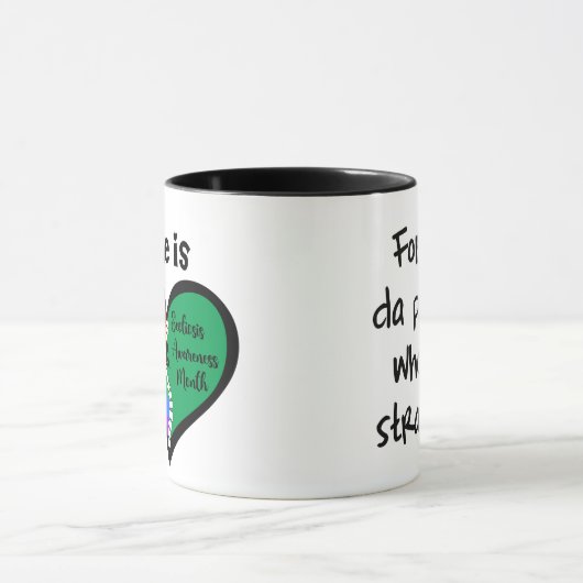 LGBTQ+ Stolz und Skoliose-Tasse sind nicht gerade Tasse (Zentrum)