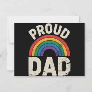 LGBTQ stolzer Vater Gay Pride LGBT Verbündeter Vat Postkarte