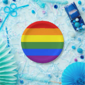 LGBTQ-Streifen Pappteller (Party)