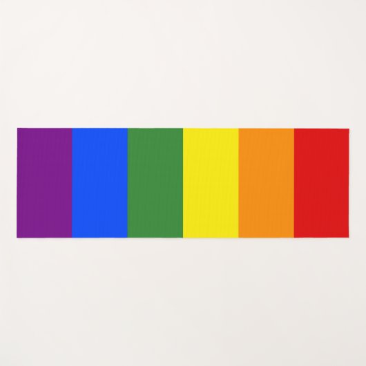 LGBTQ-Streifen Yogamatte (Vorderseite (Horizontal))
