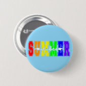 LGBTQ Summer Vibes | Rainbow Pride Button (Vorne & Hinten)