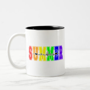 LGBTQ Summer Vibes   Rainbow Pride Zweifarbige Tasse