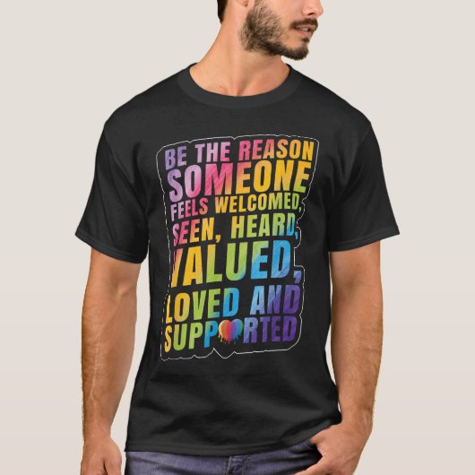 LGBTQ Support LGBT Prith Monat T-Shirt (Vorderseite)