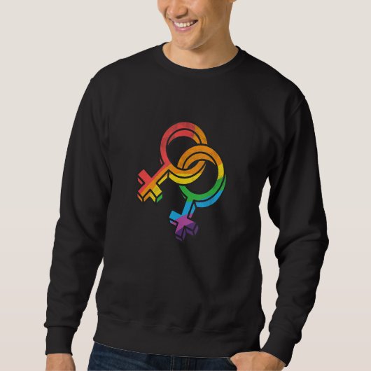 LGBTQ Symbol Equality Rights Awareness Month LGBT  Sweatshirt (Vorderseite)