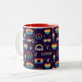 LGBTQ-Tasse Zweifarbige Tasse (Vorderseite Links)