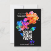 🌈 LGBTQ Termin vormerken Petals & Pride Save The Date (Rückseite)