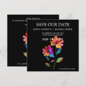 🌈 LGBTQ Termin vormerken Petals & Pride Save The Date (Vorne/Hinten)