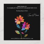 🌈 LGBTQ Termin vormerken Petals & Pride Save The Date (Rückseite)