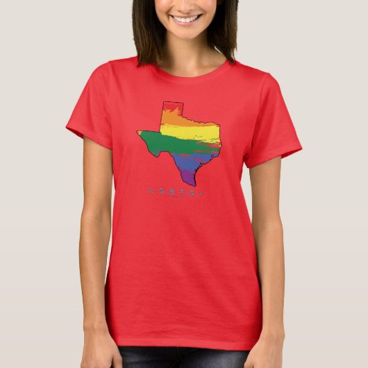 LGBTQ+ Texas Proud AF T-Shirt (Vorderseite)