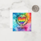 LGBTQ the Pride Note Card: Spread-Liebe Mitteilungskarte (Vorderseite/Rückseite Beispiel)