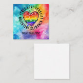 LGBTQ the Pride Note Card: Spread-Liebe Mitteilungskarte (Vorne/Hinten)