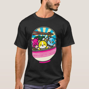 LGBTQ Tier Lesbische Katze Pansexual Flag Pan Prid T-Shirt