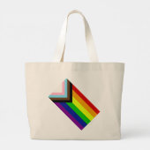 LGBTQ+-Totbeutel Jumbo Stoffbeutel (Rückseite)