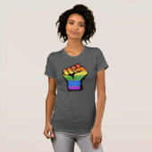 LGBTQ Traditionelle Regenbogenforelle T-Shirt (Vorne ganz)