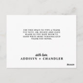 LGBTQ Trans Chic Modern White Wedding Glitzer Postkarte (Rückseite)