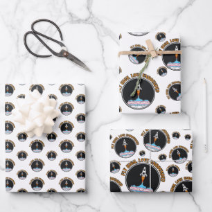 LGBTQ-Transgender-Flag, Fliegenhoch, Liebe grenzen Geschenkpapier Set