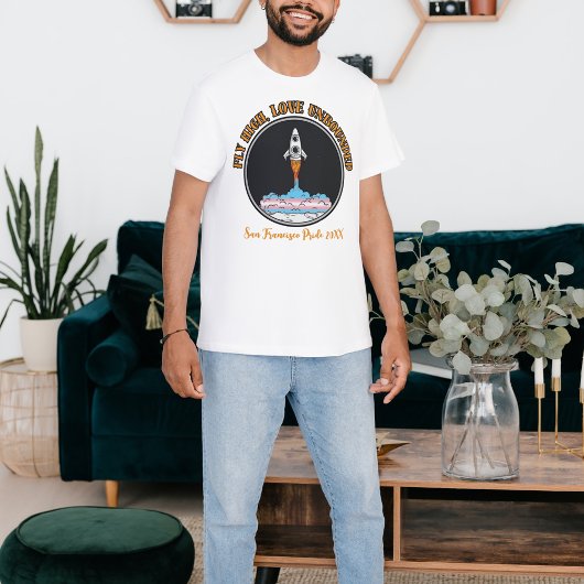 LGBTQ-Transgender-Flag, Fliegenhoch, Liebe grenzen T-Shirt