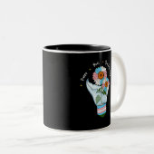 LGBTQ: Transgender Flag Sonnenblumen in einer Glüh Zweifarbige Tasse (VorderseiteRechts)