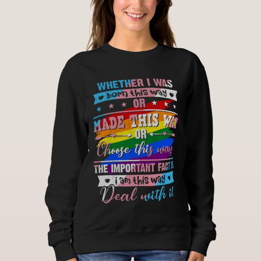 LGBTQ Transgender Transsexual LGBT Pride Month Tr Sweatshirt (Vorderseite)