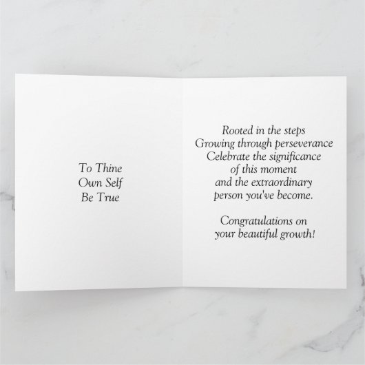 LGBTQ Tree of Life Erholung Gift Karte (Innenseite)