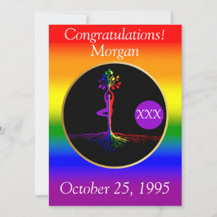 LGBTQ Tree of Life Erholung Gift Karte