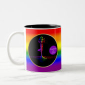 LGBTQ Tree of Life Erholung Gift Zweifarbige Tasse (Links)