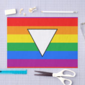 LGBTQ+ Triangle und Regenbogenfoto Seidenpapier (Handwerk)
